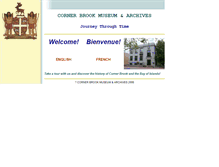 Tablet Screenshot of cornerbrookmuseum.ca